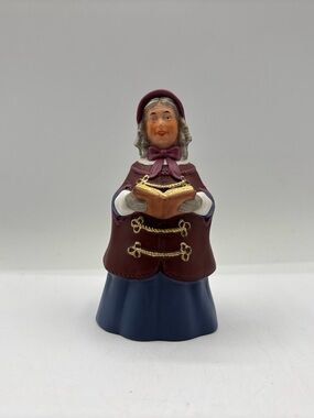 Hallmark Keepsake Ornament Dated 1990 Vintage Dickens Caroler Bell Mrs Beaumont